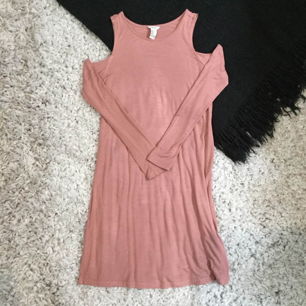 Forever 21 Shoulder-less Pink Dress